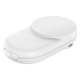BELKIN Ultra Charge Qi2 2u1 sklopivi magnetski bežični stalak za iPhone / AirPods - 25W - bijeli
