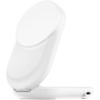 BELKIN Ultra Charge Qi2 2u1 sklopivi magnetski bežični stalak za iPhone / AirPods - 25W - bijeli