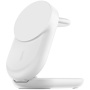 BELKIN Ultra Charge Qi2 3v1 sklopivi magnetski bežični stalak za iPhone / Apple Watch / AirPods - 25W - bijeli