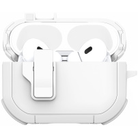 DUX DUCIS Pecp izdržljiva maska s karabinjerom za AirPods Pro 2 - bijela