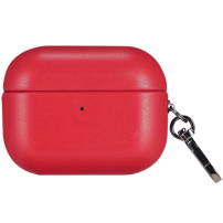 Omot od PU kože s karabinerom pro AirPods Pro 2 (2022) - crveni