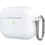 Silikonski zaštitni etui s karabinom za AirPods Pro 2 (2022) s priključkom Lightning - bijeli