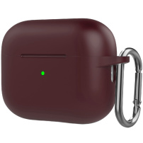 Silikonski zaštitni etui s karabinom za AirPods Pro 2 (2022) s priključkom Lightning - smeđi