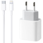 Appleking 2u1 set za brzo punjenje 18W USB-C adapter i USB-C / lightning kabel za iPhone / iPad - bijeli