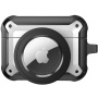 2u1 veoma otporan zaštitni omot za AirPods Pro / AirTag 1 / 2 - srebrni