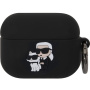 Karl Lagerfeld 3D Logo NFT Karl and Choupette silikonska futrola za AirPods Pro - crna