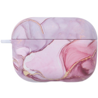 Mramorni zaštitni omot pro AirPods Pro - ljubičastoružičasta