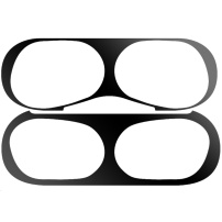 Metalik naljepnica protiv prašine namijenjena za futrolu za punjenje za AirPods Pro 2 (2022) - crna