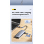 ESSAGER ES-HB01 7u1 hub - SSD disk / utor za SD / TF karticu / 2x USB-C / 2x USB-A na USB-C - tamnosivi