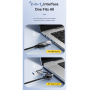 ESSAGER 2u1 ethernet adapter - RJ45 na USB-C / USB-A - siva