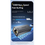ESSAGER 2u1 ethernet adapter - RJ45 na USB-C / USB-A - siva