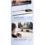 ESSAGER 2u1 ethernet adapter - RJ45 na USB-C / USB-A - siva
