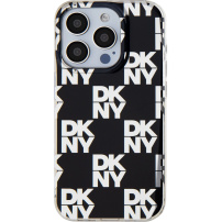 DKNY Checkered Pattern maska za iPhone 15 Pro - crna