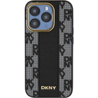 DKNY Checkered Pattern maska s MagSafe za iPhone 15 Pro - crna