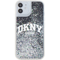 DKNY Liquid Glitter Arch Logo maska za iPhone 11 - crna