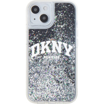 DKNY Liquid Glitter Arch Logo maska za iPhone 14 - crna