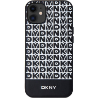 DKNY Ponavljajući uzorak Bottom Stripe maska s MagSafe za iPhone 11 - crna