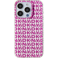 DKNY Maska Repeat Pattern za iPhone 15 Pro Max - roza