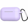 Silikonsko kućište s karabinom za AirPods Pro - ljubičasto