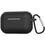 Silikonsko kućište s karabinom za AirPods Pro - crno