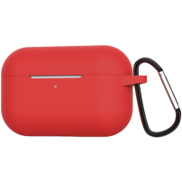 Silikonsko kućište s karabinom za AirPods Pro - crveno