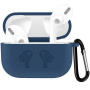 Silikonski omot s karabinerom za AirPods Pro - tamno plavi