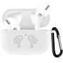 Silikonski omot s karabinerom za AirPods Pro  - bijeli