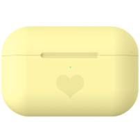 Silikonska futrola sa srcem za AirPods Pro - žuti
