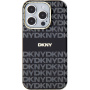 DKNY Repeat Pattern Tonal Stripe Cover s MagSafe za iPhone 14 Pro Max - crna