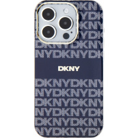 DKNY Repeat Pattern Tonal Stripe maska s MagSafe za iPhone 15 Pro - tamno plava