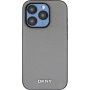 DKNY Silver Metal Logo maska s MagSafe za iPhone 15 Pro - siva