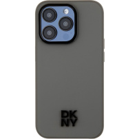 DKNY Stack Logo maska s MagSafe za iPhone 15 Pro - siva