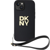 DKNY Stack Logo maska sa remenom za iPhone 14 - crna