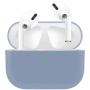 Ultra tanka silikonska futrola za AirPods Pro - lavanda siva