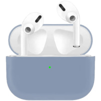 Ultra tanka silikonska futrola za AirPods Pro - lavanda siva