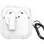 DUX DUCIS Pecp otporna maskica s karabinerom za AirPods 4 / 5 - bijela