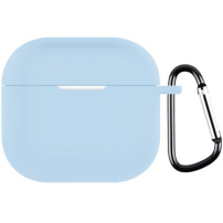 Zaštitna silikonska maskica s karabinerom za AirPods 4 / 5 - plava
