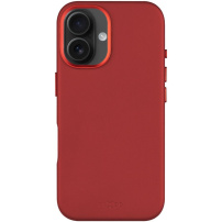 FIXED MagLeather Leather Cover sa MagSafe za iPhone 16 Plus - crvena