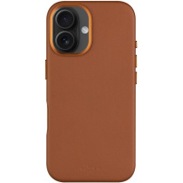 FIXED MagLeather Leather Cover sa MagSafe za iPhone 16 Plus - smeđa