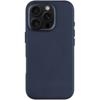 FIXED MagLeather Leather Cover sa MagSafe za iPhone 16 Pro Max - tamnoplava