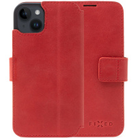FIXED ProFit kožna flip futrola pro iPhone 14 Plus - crveno