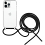 FIXED Pure Neck prozirna maska s uzicom za iPhone 14 Pro - crna