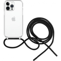 FIXED Pure Neck prozirna maska s uzicom za iPhone 14 Pro Max - crna
