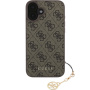 Guess 4G Charms maska za iPhone 16 Plus - smeđa