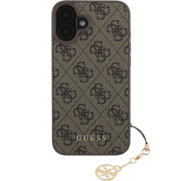 Guess 4G Charms maska za iPhone 16 Plus - smeđa