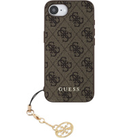 Guess 4G Charms maskica za iPhone 16e / 17e - smeđa