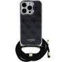 Guess 4G IML Printed Crossbody Case s uzicom za iPhone 16 Pro - siva