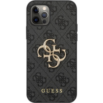 Guess 4G Metal Logo maskica za iPhone 12 Pro Max - sivi