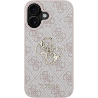 Guess 4G Metal Logo maska za iPhone 16 Plus - roza