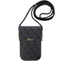 Guess 4G Metal Logo Script univerzalna torba za iPhone - Siva